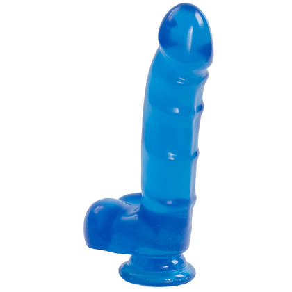 Jelly Jewels Cock And Balls With Suction Cup 8 Inch