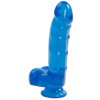 Jelly Jewels Cock And Balls With Suction Cup 8 Inch