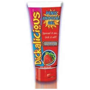 Dickalicious Penis Arousal Gel 2oz Strawberry