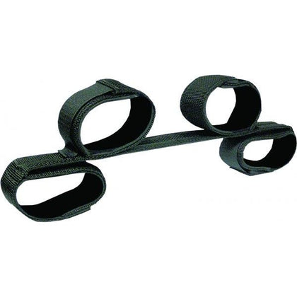 Bondage Bar with Neoprene Velcro Cuffs 24 inches Black