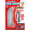 Studded Cock Teaser Penis Extension With Bullet Vibrator Clear