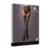 Shots Le Desir Garterbelt Stockings With Lace Top Black O/s