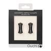 Ouch Magnetic Nipple Clamps - Balance Pin - Black