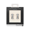 Ouch Magnetic Nipple Clamps - Balance Pin - Silver