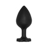 Ouch! Large Lucky Diamond Butt Plug - Black