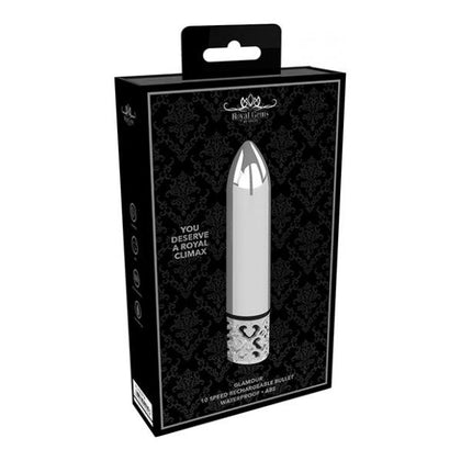 Royal Gems - Glamour - Abs Rechargeable Bullet - Silver