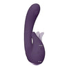 Vive - Miki Rechargeable Pulse-wave & Flickering Silicone Vibrator - Purple