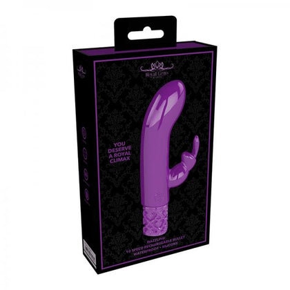 Royal Gems - Dazzling - Silicone Rechargeable Bullet - Purple