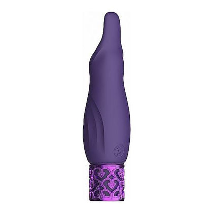 Royal Gems - Sparkle - Silicone Rechargeable Bullet - Purple