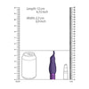 Royal Gems - Sparkle - Silicone Rechargeable Bullet - Purple