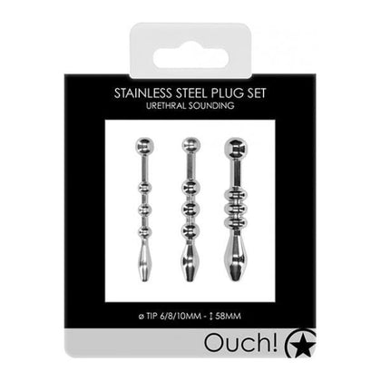 Urethral Sounding Metal Plug Set