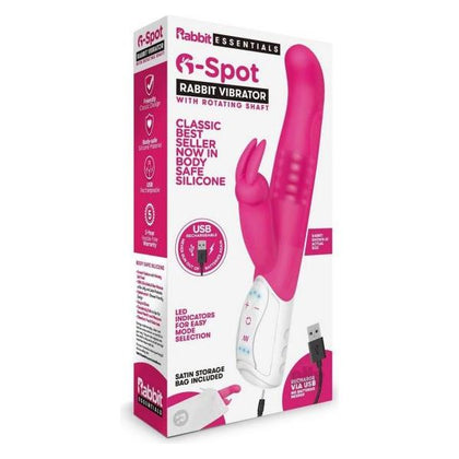 Rabbit Essentials G-spot Rabbit Vibrator Hot Pink