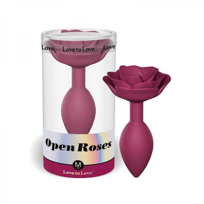 Love To Love Open Roses Anal Plug Medium Plum Star