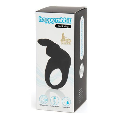 Happy Rabbit Rechargeable Cock Ring Black