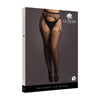 Shots Le Desir Shredded Suspender Pantyhose Black Qs