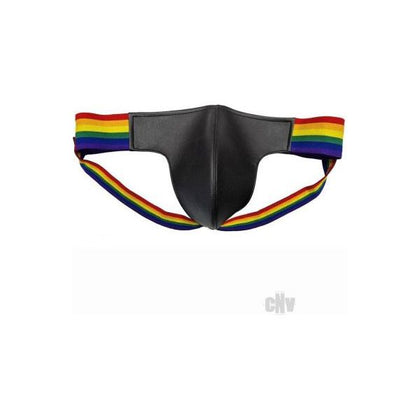 Leather Jock W/ Pride Stripes Lg