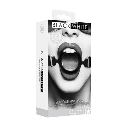 Ouch Silicone Ring Gag Black