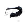 Long Leather Flogger Black