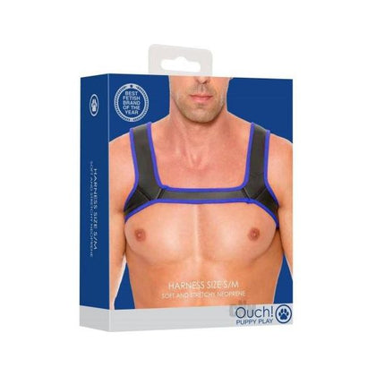 Ouch Neoprene Harness S/m Blue