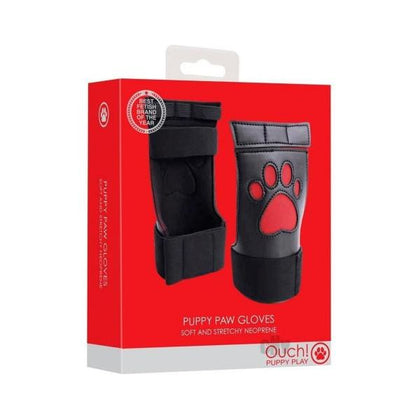 Ouch Neoprene Puppy Paw Gloves Red