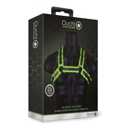 Ouch Buckle Bulldog Harness S/m Gitd