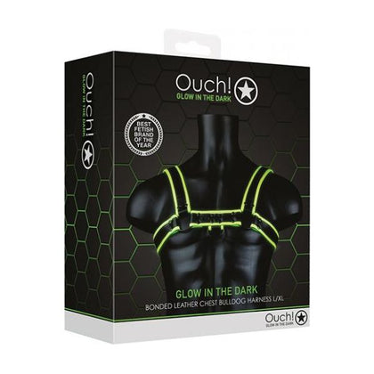 Ouch Chest Bulldog Harness L/xl Gitd