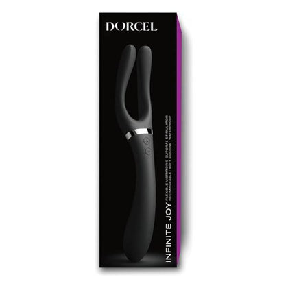 Infinite Joy Bendable Forked Vibrator - Black