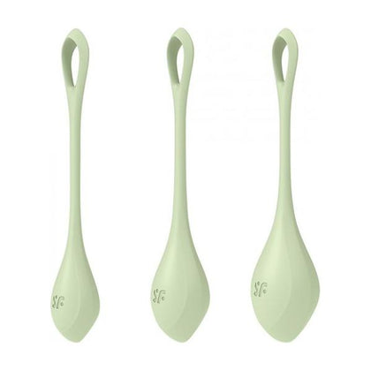 Satisfyer Yoni Power 2 Balls Training Set - Light Green