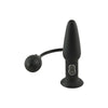 Inflatable Vibrating Butt Plug Black