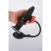 Inflatable Vibrating Butt Plug Black