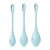Satisfyer Yoni Power 2 Balls Training Set - Light Blue
