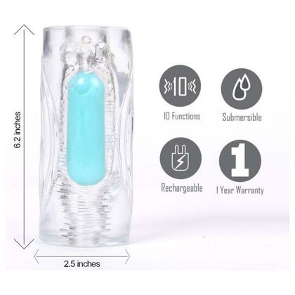 Aster Clear Stroker W/ Rechargeable Bullet