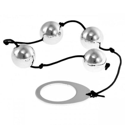 Heavy Metal Anal Beads Silver Kinx