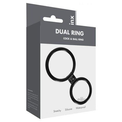 Linx Dual Ring Cock Ring Black Os