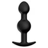 Pretty Love 4.92 inches Silicone Anal Plug with Ball Black