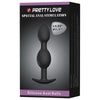 Pretty Love 4.92 inches Silicone Anal Plug with Ball Black