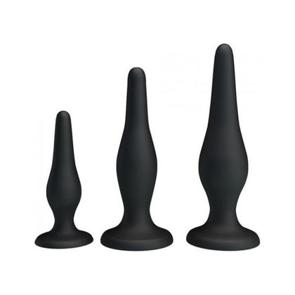 Pretty Love Beginner's Mini Anal Kit Black Set Of 3