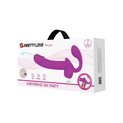 Pretty Love Kelpie Squirting Strapless Strap On - Fuchsia