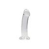 Realrock Non Realistic Dildo W Suction Cup 6.7in Transparent