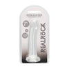 Realrock Non Realistic Dildo W Suction Cup 6.7in Transparent