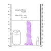 Realrock Non Realistic Dildo W Suction Cup 7in Purple