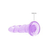 Realrock Non Realistic Dildo W Suction Cup 7in Purple