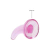 Realrock Crystal Clear Non-realistic Dildo With Suction Cup 4.5 In. Pink