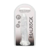 Realrock Non Realistic Dildo W Suction Cup 7in Transparent