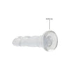 Realrock Non Realistic Dildo W Suction Cup 7in Transparent