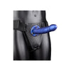 Ouch! Twisted Hollow Strap-on 8 In. Metallic Blue