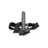 Ouch! Twisted Hollow Strap-on 8 In. Gunmetal Gray