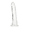 Realrock Slim Dildo 6in Transparent