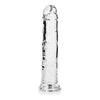 Realrock Straight Realistic 8 In Dildo Transparent