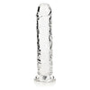 Realrock Straight Realistic 8 In Dildo Transparent